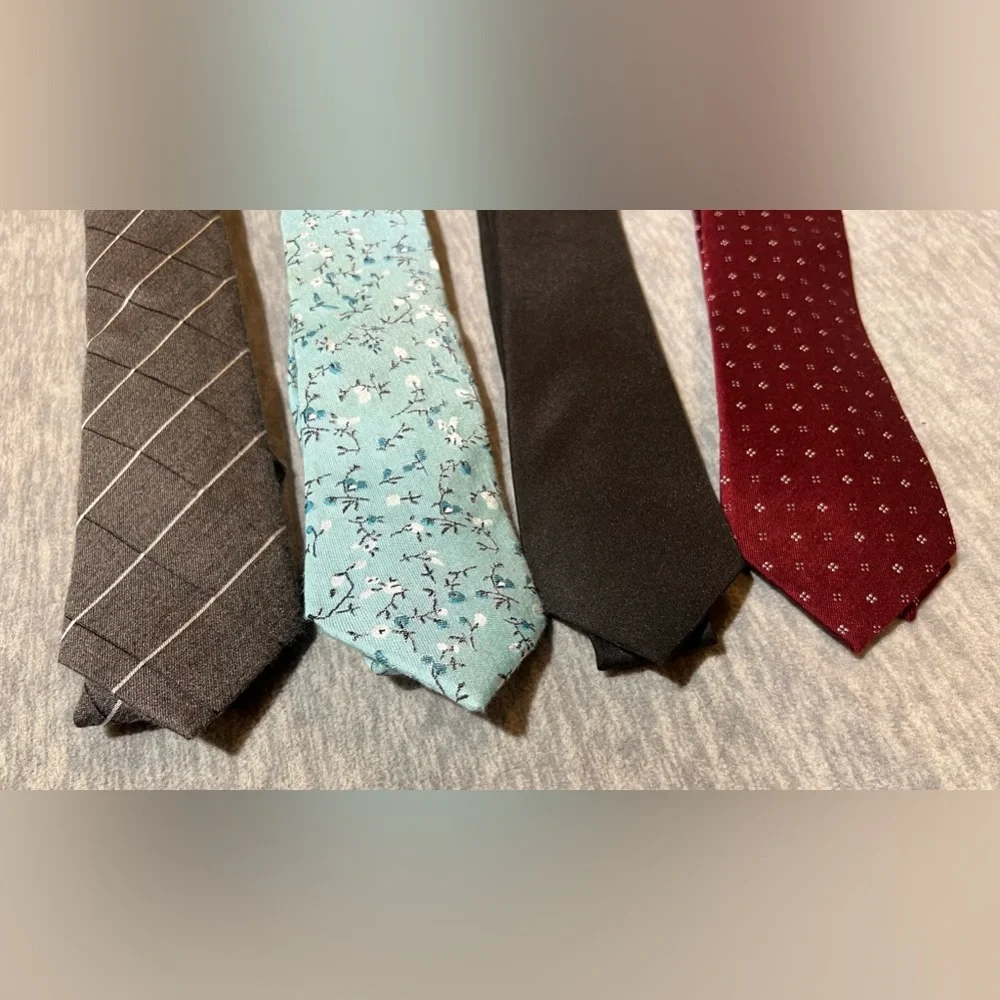 Neckties ties formal men’s business wear set of 4 multicolor‎ various brands